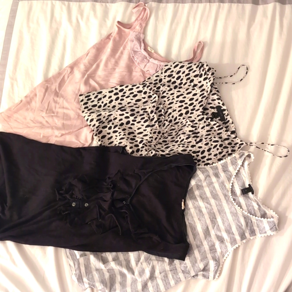 Four j crew tank tops size xs and 2